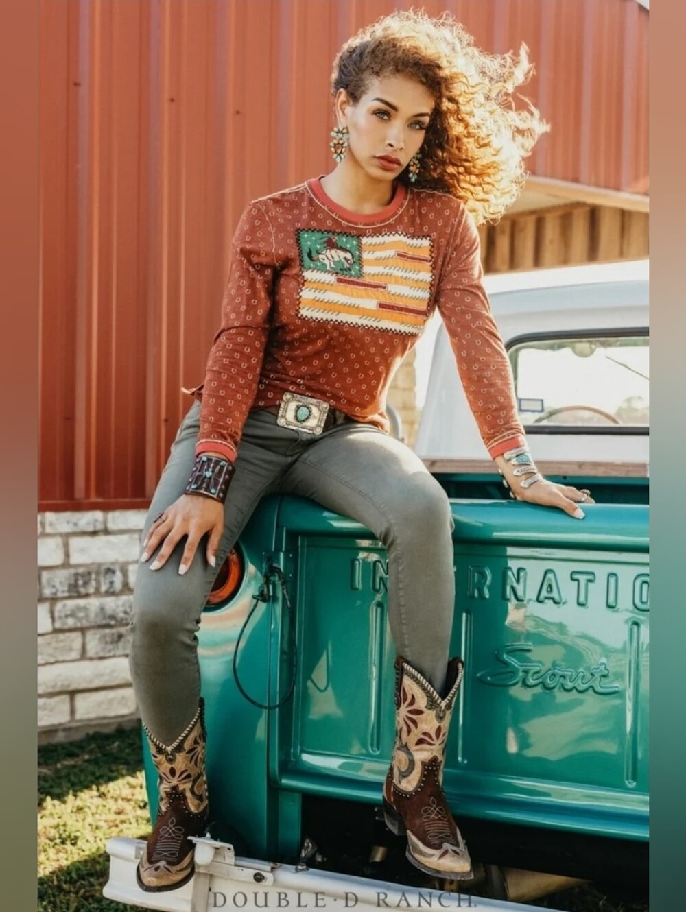 NWT Double D Ranch Eloise Glory Tee 1X